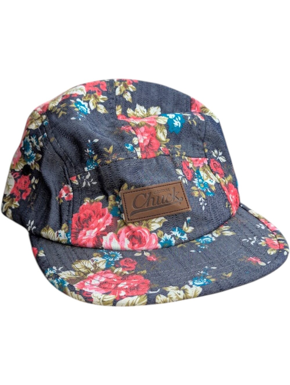 Original Chuck Floral Cotton Adjustable 5-Panel Camper Hat Snapback Cap